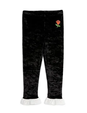 Mini Rodini Crushed Velour Leggings