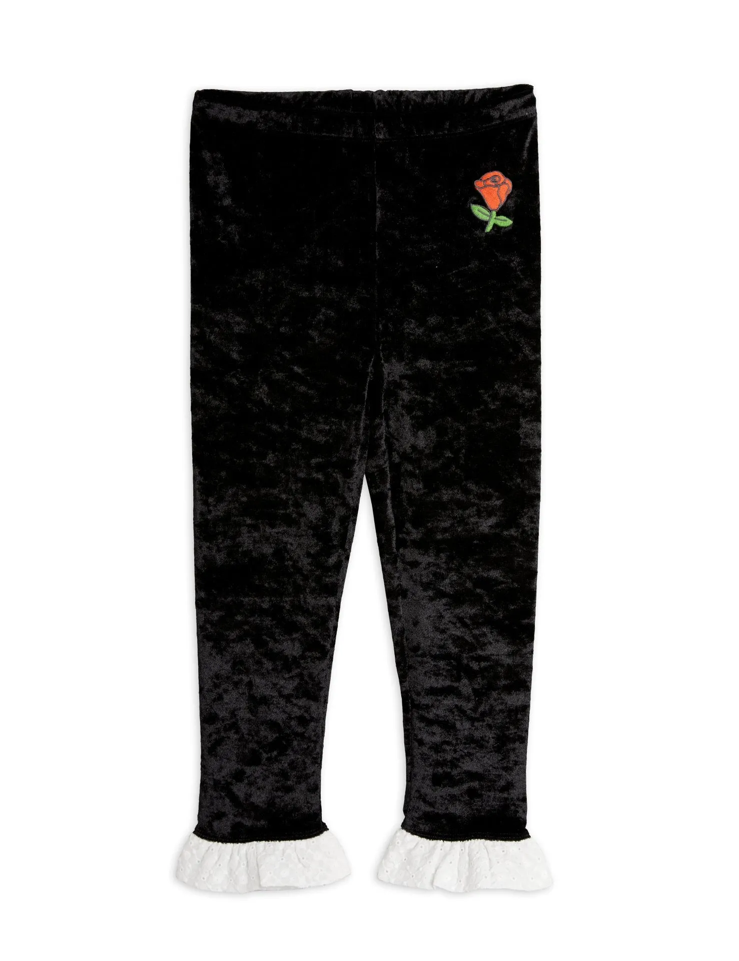 Mini Rodini Crushed Velour Leggings