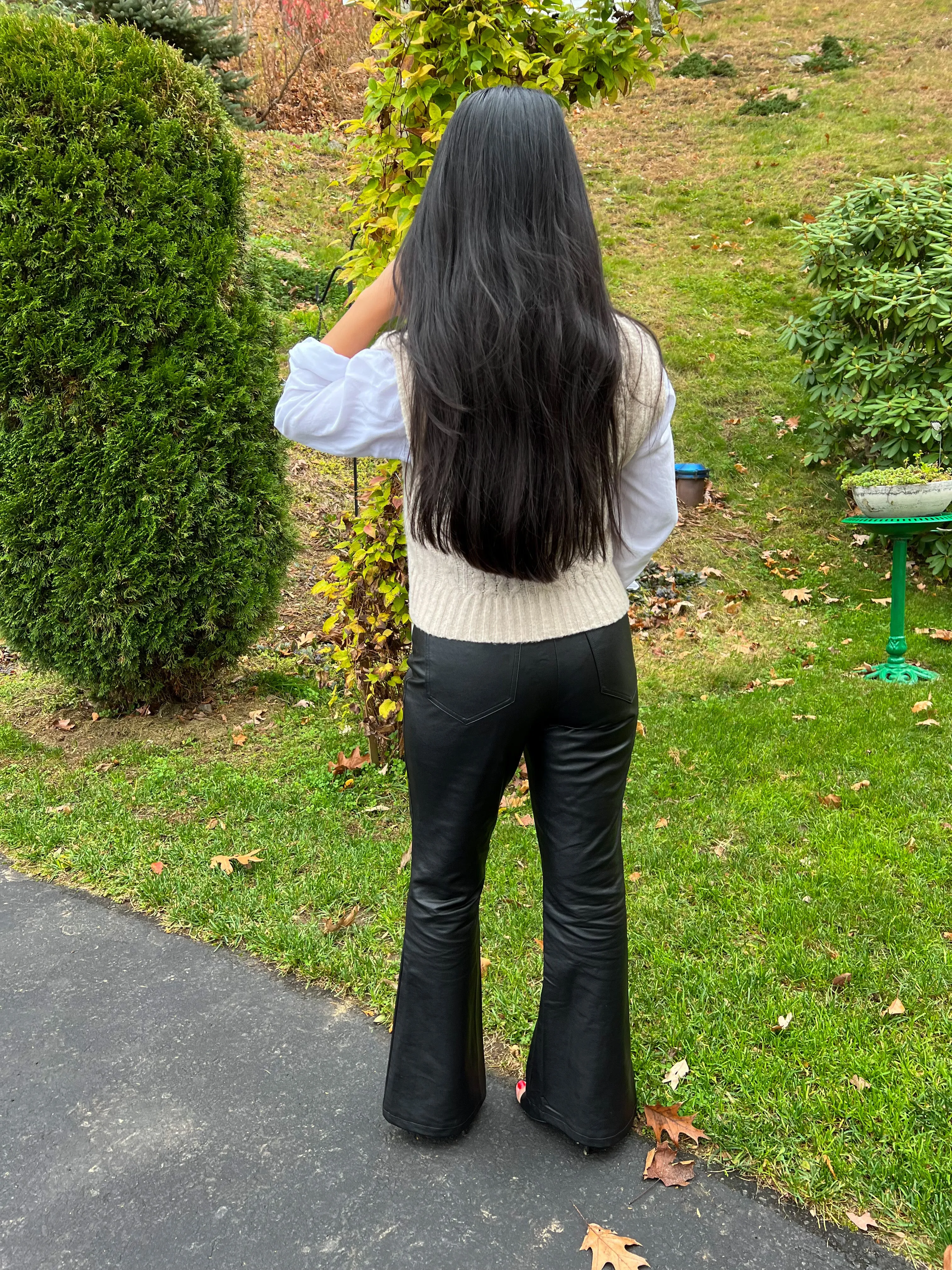 Minimalist - Petite Faux Leather Pants