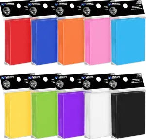 Mlikero 1000 Count Card Sleeves, Baseball Card Sleeves for Standard Cards, 10 Colors Trading Cards Sleeves Fit for MTG, Football Card, Sports Cards, Game Cards