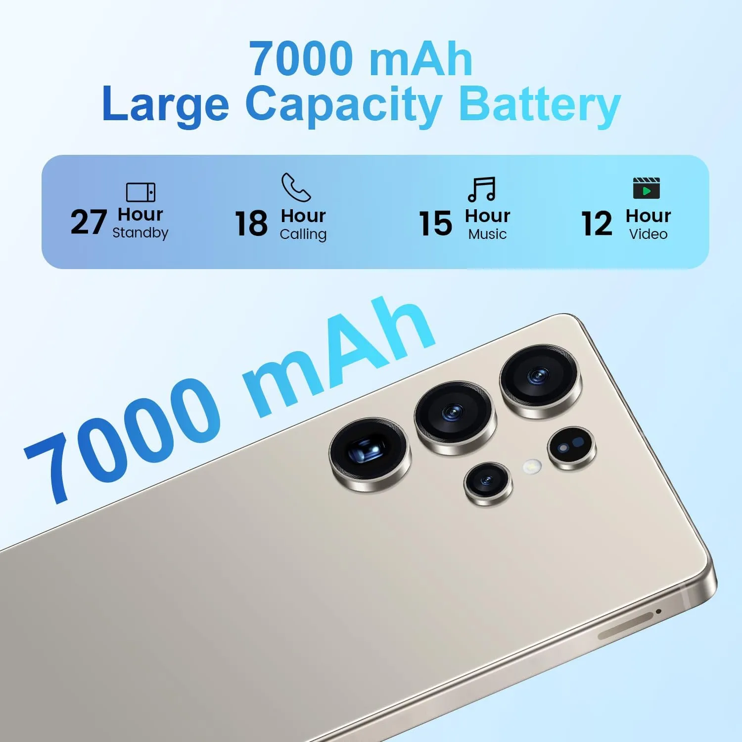 MMY I25 Ultra Unlocked Cell Phone, Built in Pen,6.99" HD Screen 8 256GB Unlocked Phones,Android 14 7000mAh Long Battery Life Smartphone,5G/Dual SIM/Fingerprint Unlock/Face ID (Grey, 8 256)