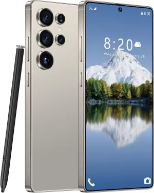 MMY I25 Ultra Unlocked Cell Phone, Built in Pen,6.99" HD Screen 8 256GB Unlocked Phones,Android 14 7000mAh Long Battery Life Smartphone,5G/Dual SIM/Fingerprint Unlock/Face ID (Grey, 8 256)