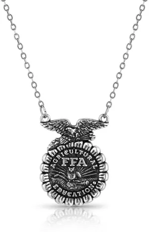 Montana Silversmiths Future Farmers of America FFA Emblem Split Chain Necklace