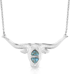 Montana Silversmiths The Longhorn Turquoise Necklace