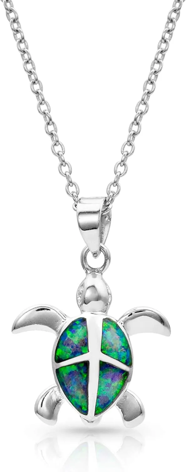Montana Silversmiths Western Lifestyle Women's Opal Necklace (Turtle Love)