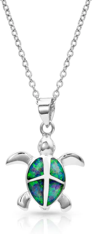 Montana Silversmiths Western Lifestyle Women's Opal Necklace (Turtle Love)