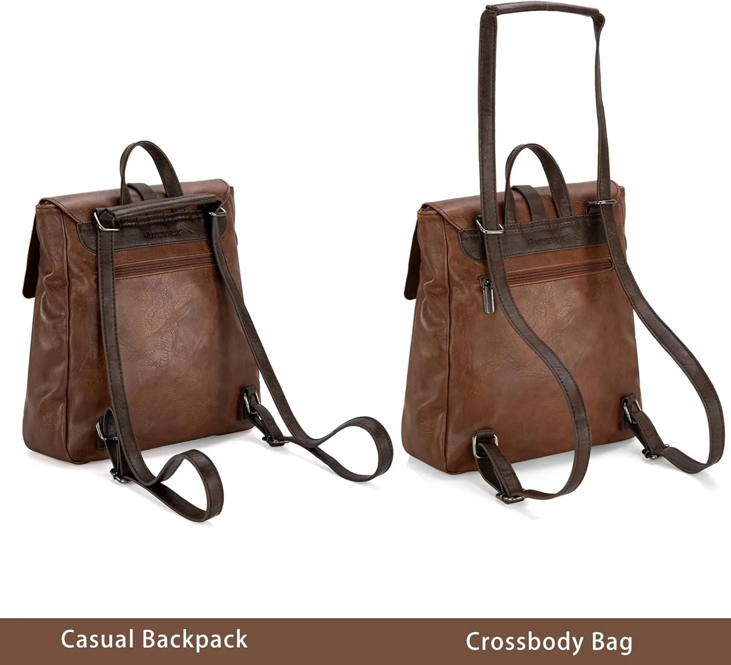 Montana West Medium Backpack Purse for Women Casual Convertible Crossbody Backpack for Travel Work