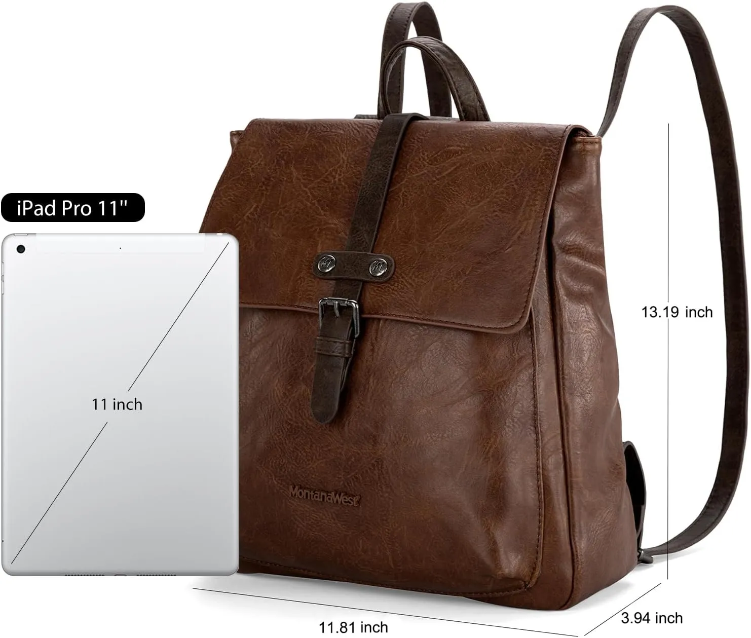Montana West Medium Backpack Purse for Women Casual Convertible Crossbody Backpack for Travel Work