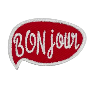 Montreal iron-on embroidery patch