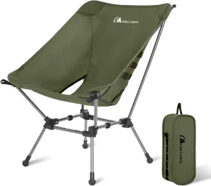 MOON LENCE Camping Chair Plus, Upgraded Comfort & Size, Still Compact and Lightweight, Folding Portable Chair for Backpacking & Hiking, 400Lbs Capacity, Gen 3 Plus