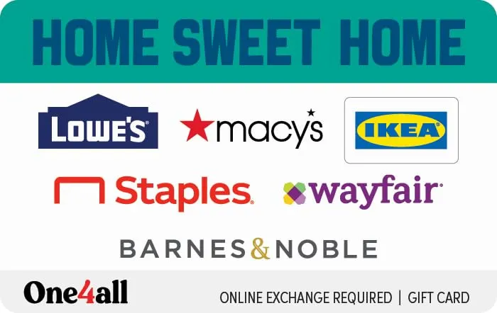 Multi-Brand Choice Cards Home Sweet Home eGift Card