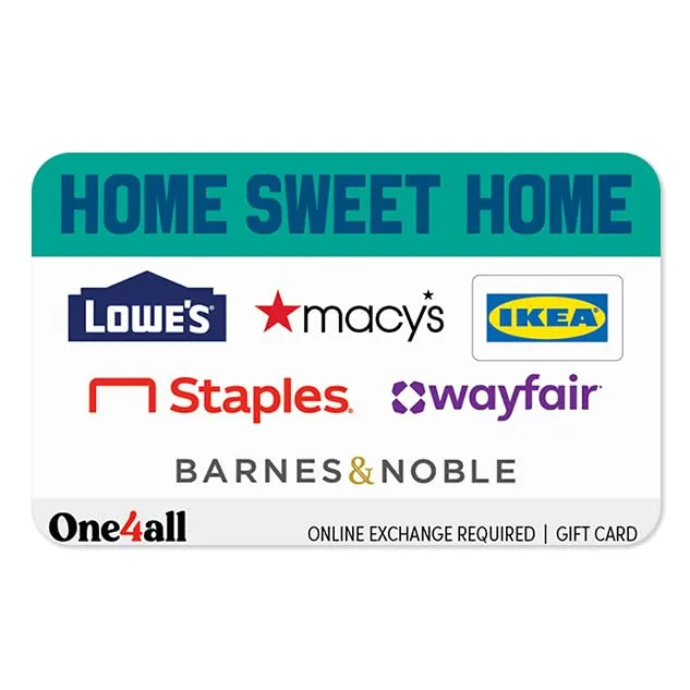 Multi-Brand Choice Cards Home Sweet Home eGift Card