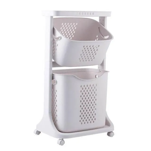 Multi-Layer Laundry Organizer Basket - Hanging Storage Solution