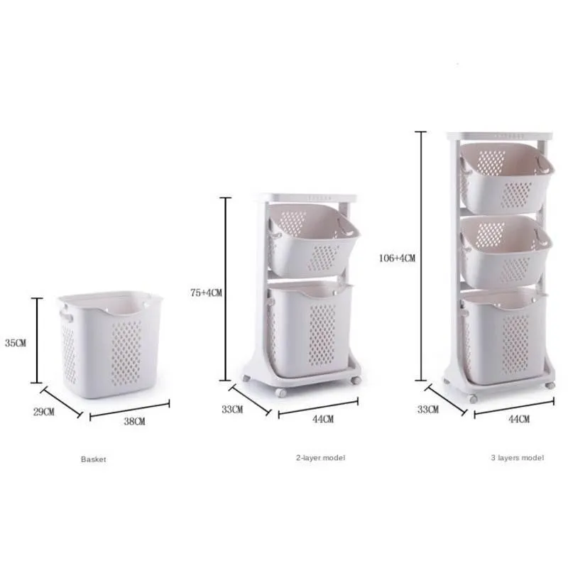 Multi-Layer Laundry Organizer Basket - Hanging Storage Solution
