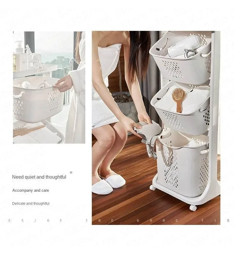 Multi-Layer Laundry Organizer Basket - Hanging Storage Solution
