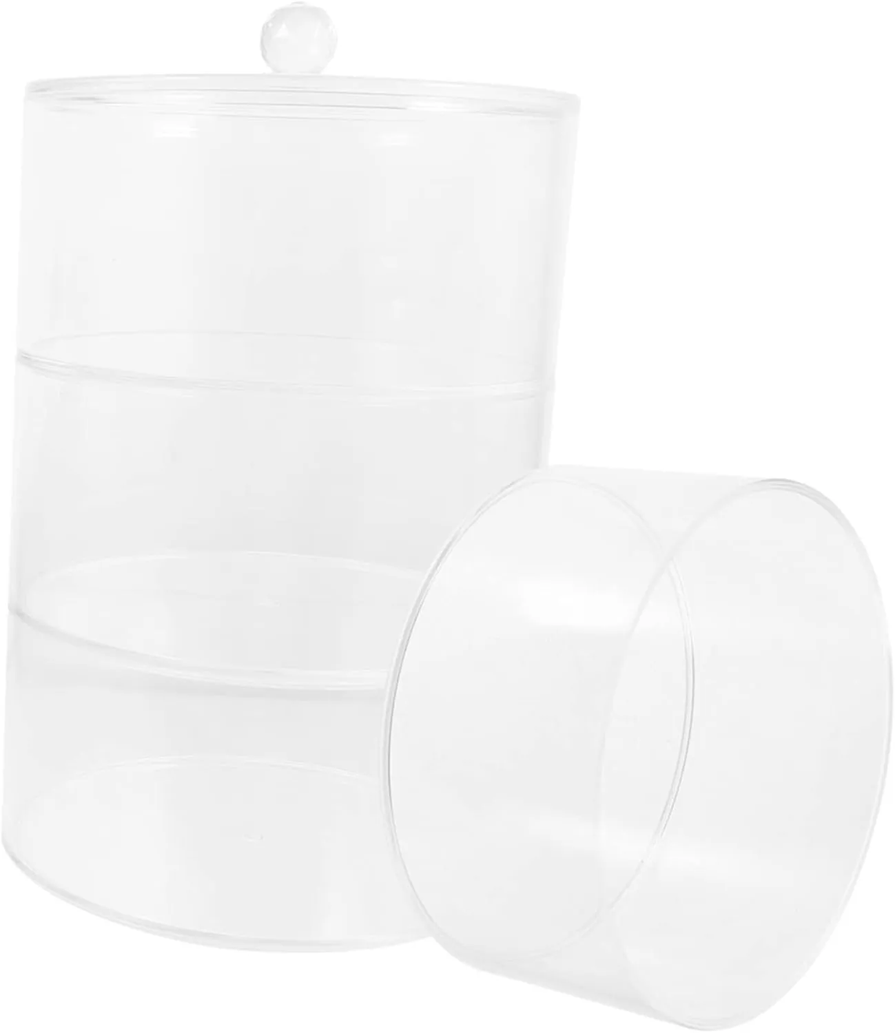 Multi-layer Transparent Jewelry Organizer Box for Earring and Watch Band Display Storage Case for Necklaces and Bracelets for Home Store and Trade Shows