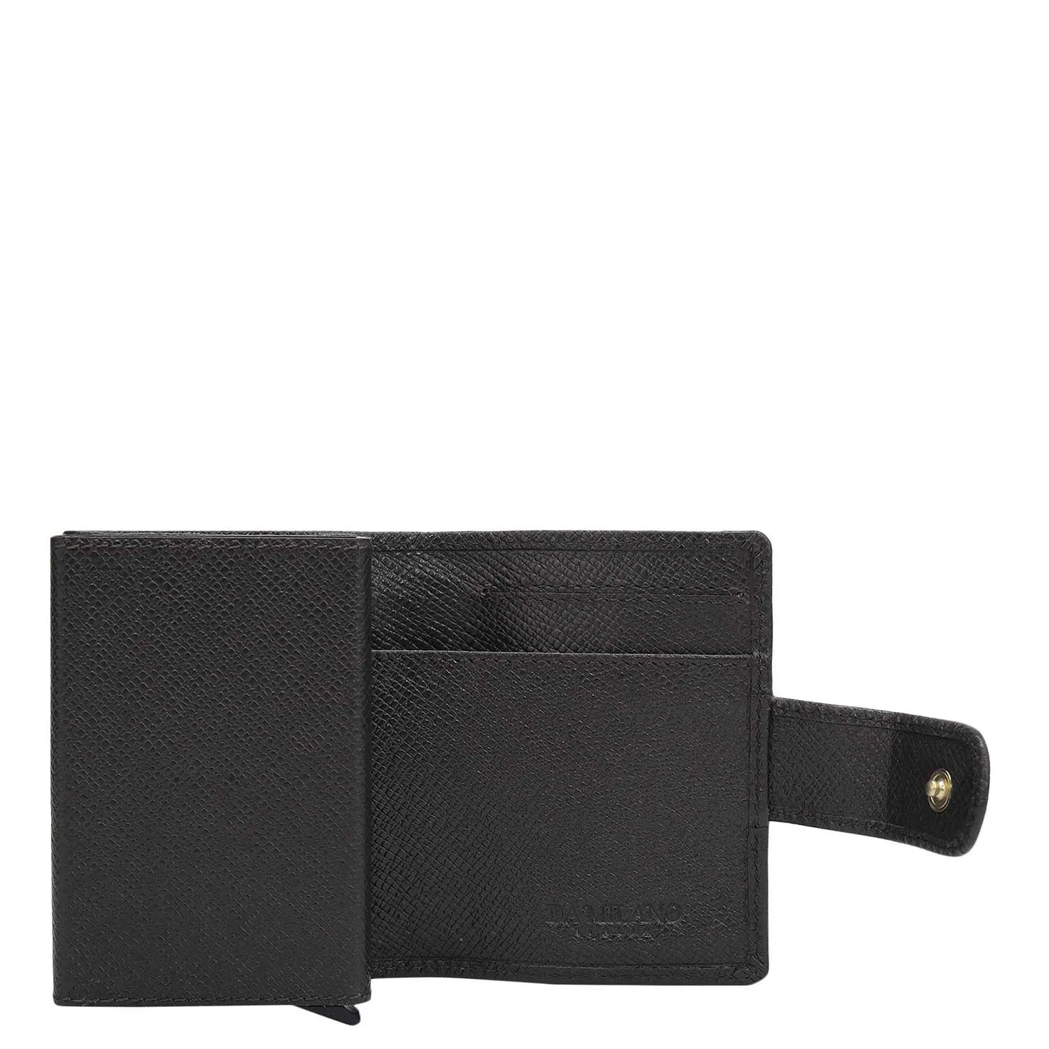 Multi Slot Leather Card Case - Black