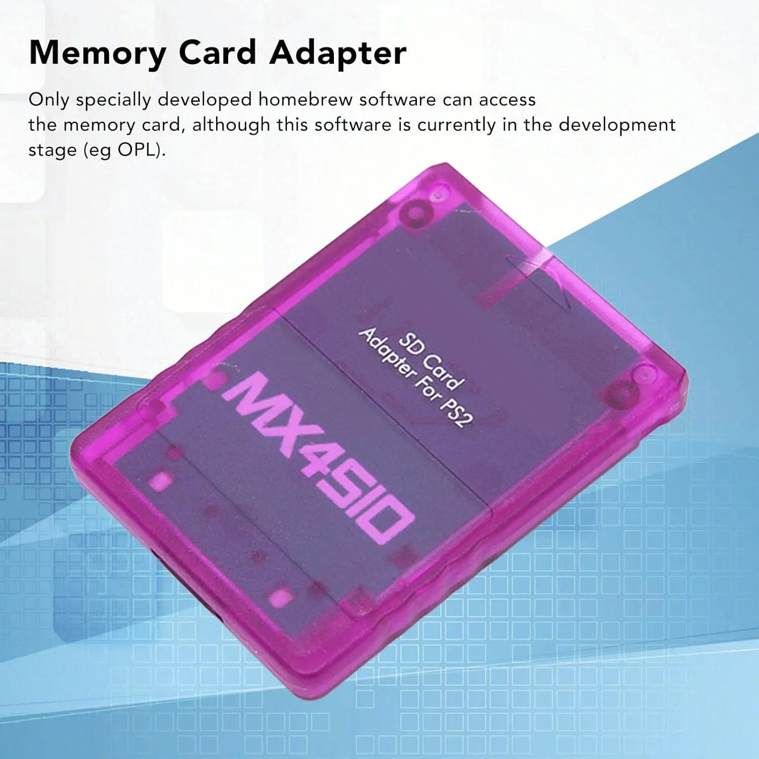 MX4SIO SIO2SD SD Card Adapter for PS2, Memory Card Expansion for SIO Replacement Memory Card Reader for PS2 Fat Console()