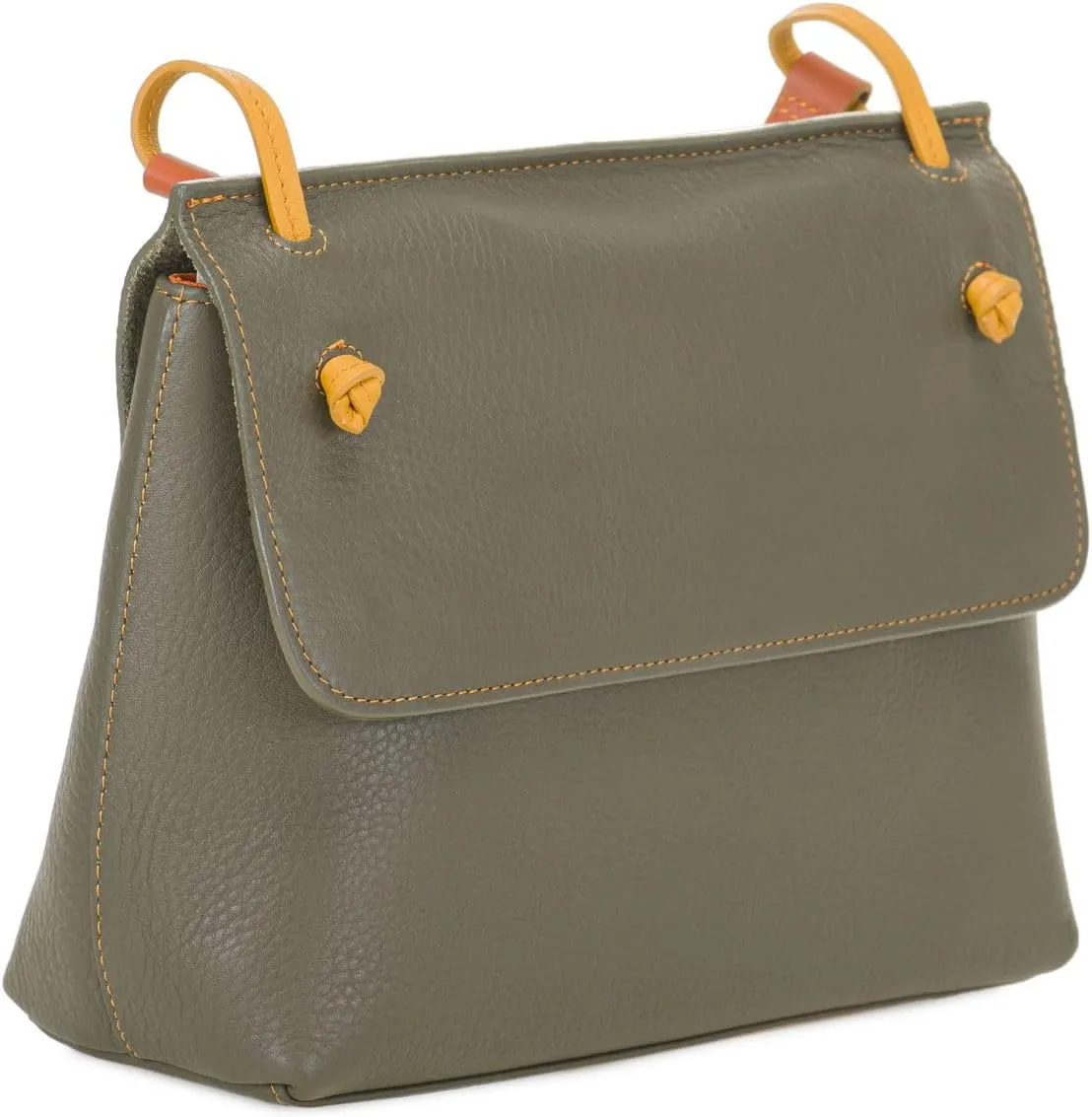 mywalit Rio Flapover Handbag - Leather, Adjustable Strap, Slip Pockets, Zip Pocket, Fits a Kindle