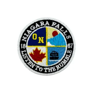 Niagara Falls iron-on embroidery patch