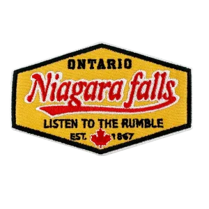 Niagara Falls iron-on embroidery patch