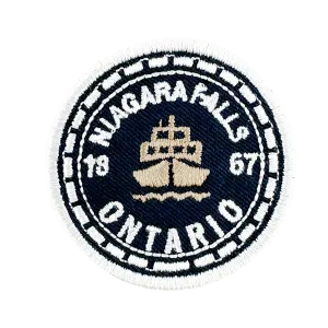 Niagara Falls iron-on embroidery patch