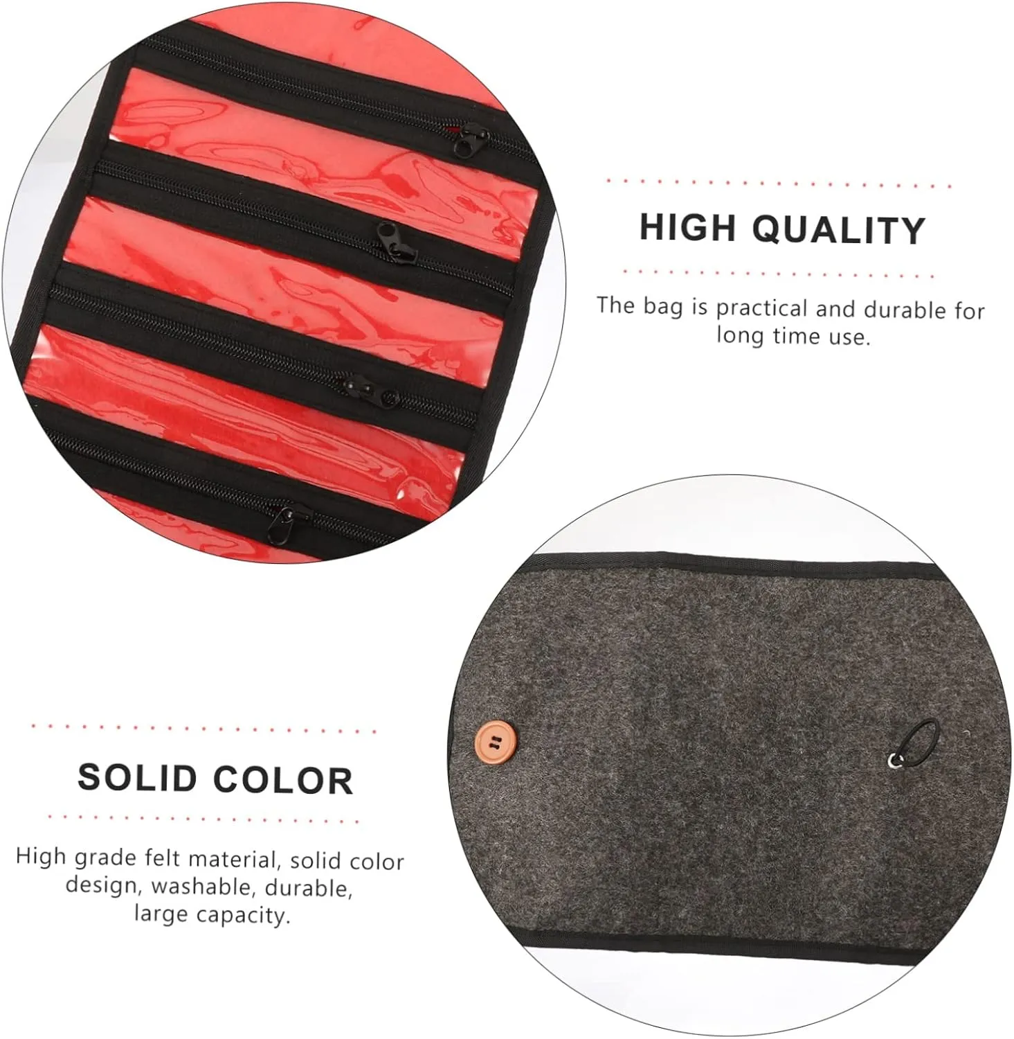 NOLITOY Stylish Watch Strap Bag Organizer Watchband Storage Pouch Easy Mountable