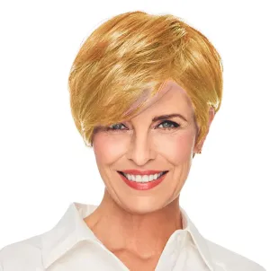 Notion Wig Cap, Short Pixie With Long Layers by Hairuwear, Medium Blonde