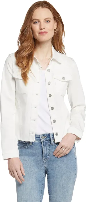 NYDJ Women's Frayed Hem Denim Jacket