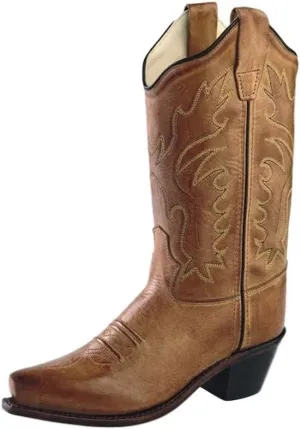 Old West Jama Corporation Children's Tan Canyon Snip Toe Fashion Boot