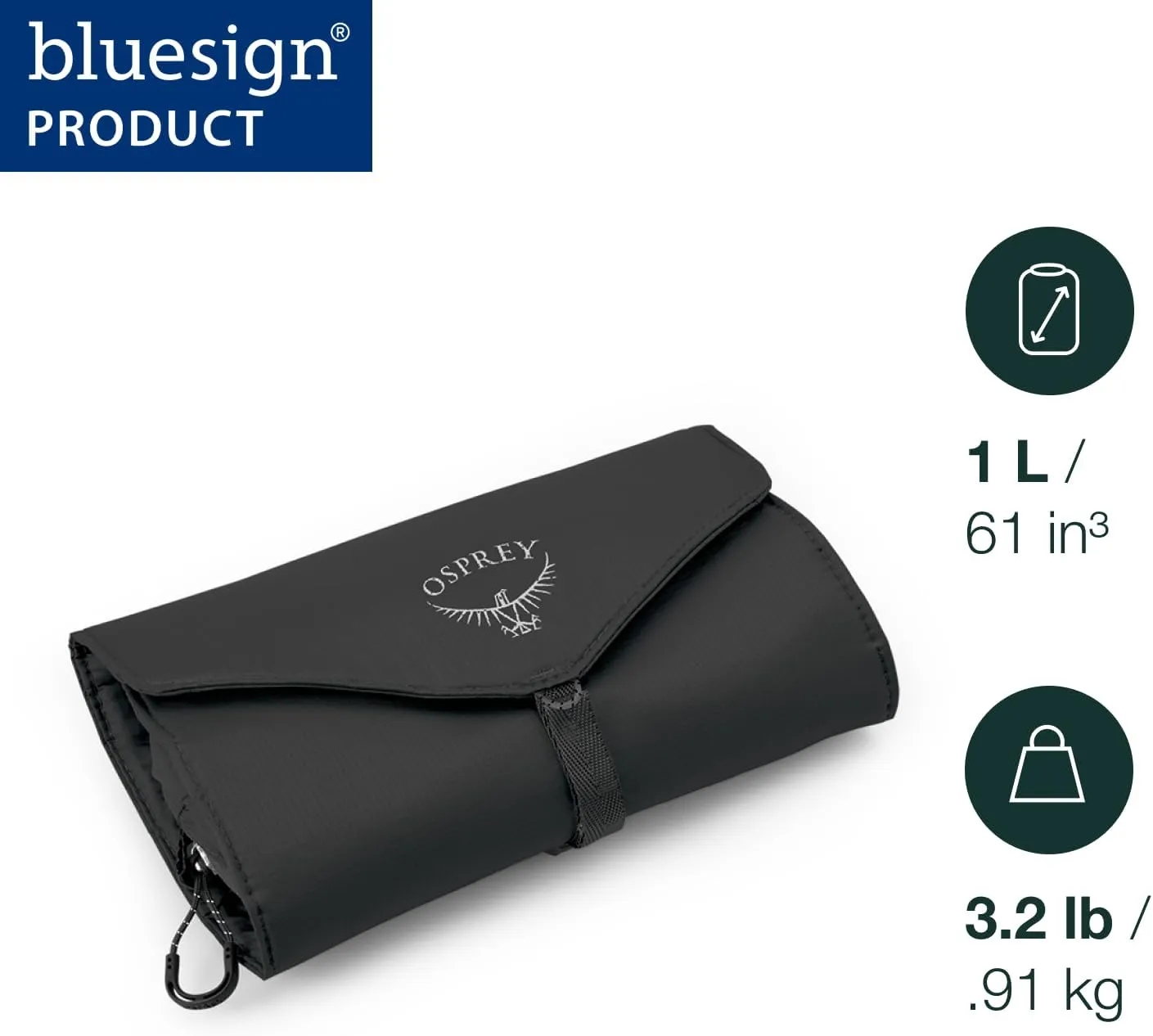 Osprey Ultralight Roll Packing Organizer, Waterfront Blue