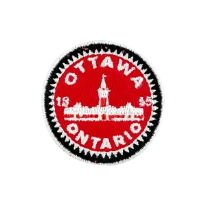 Ottawa iron-on embroidery patch