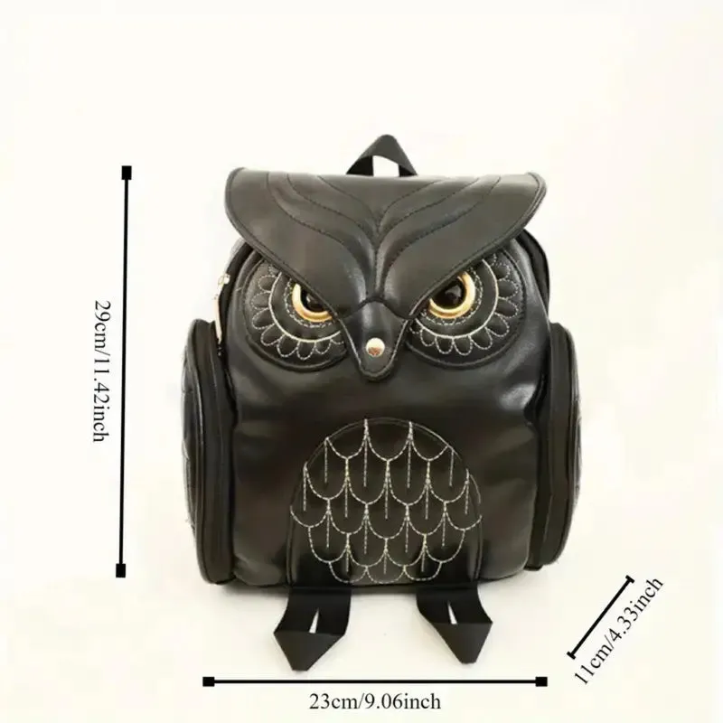 Owl Fashion Backpack With Adjustable Shoulder Straps