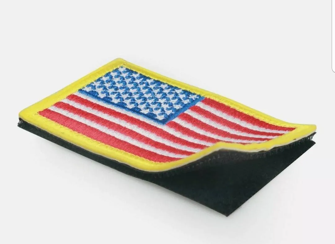 Pack of 50 US Flag Tactical Patch American USA Hook & Loop Army Military Uniform Patches