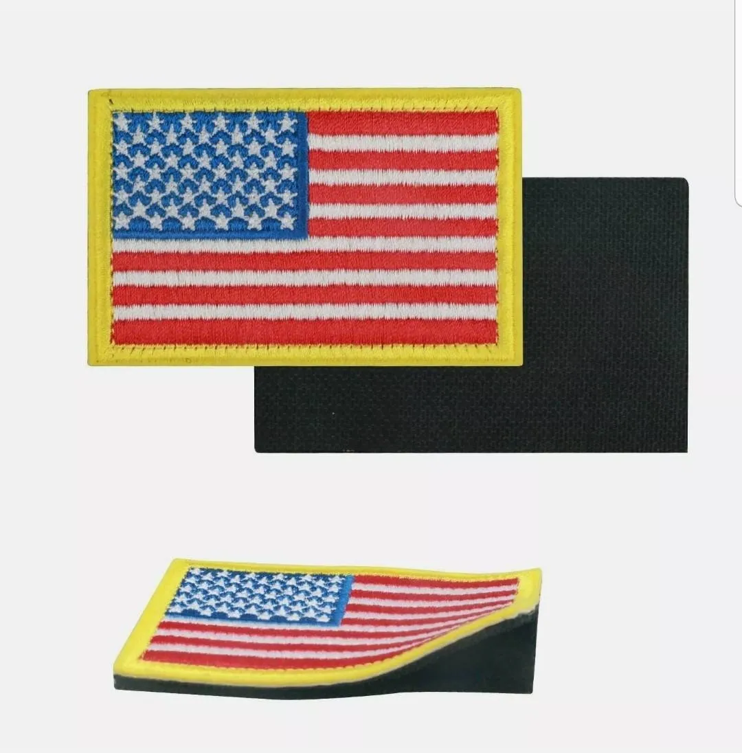 Pack of 50 US Flag Tactical Patch American USA Hook & Loop Army Military Uniform Patches
