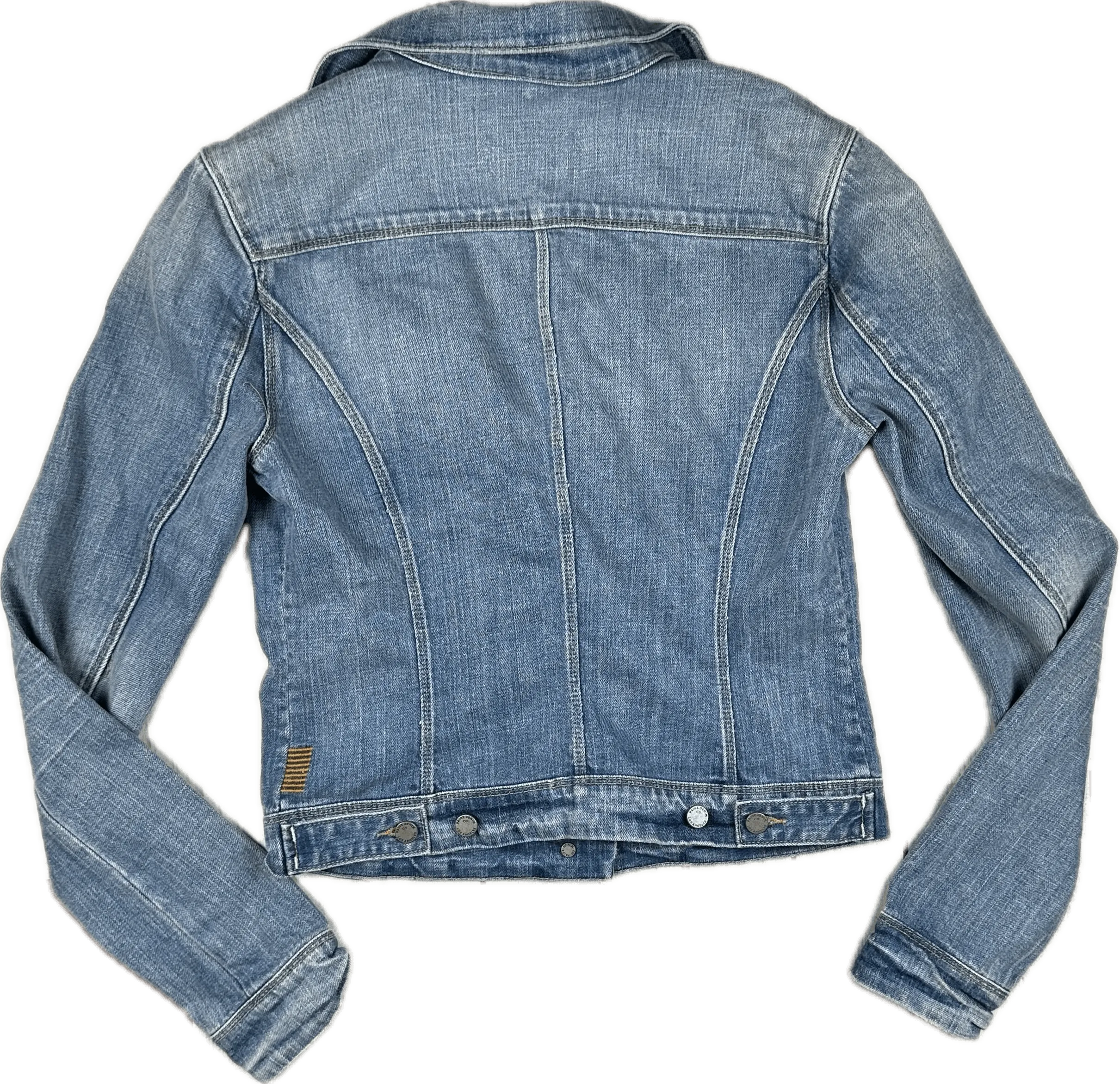 Paige Denim Detachable Fur Collar Denim Jacket  - Size S