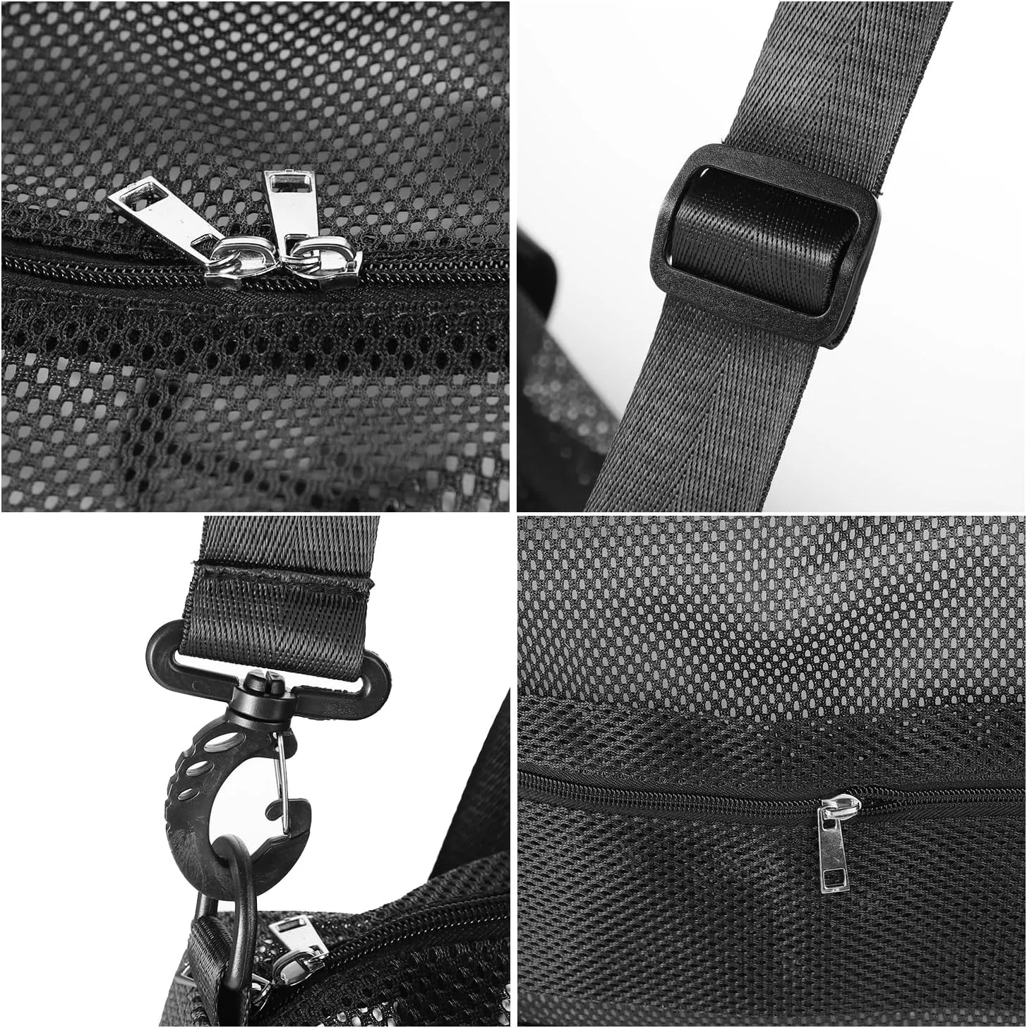 PENINSULA LOVE Large Mesh Duffle Bag Beach Tote Portable Travel Handbag Foldable Hobo Bag Vacation Storage Organizer