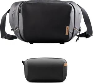 PGYTECH OneGo Solo V2 10LCamera Sling Bag Tech Accessories Pouch Waterproof Small Electronics Organizer Bag for Sony/Canon/Nikon/DJI Mavic/Air/Mini/Tripod/Laptop