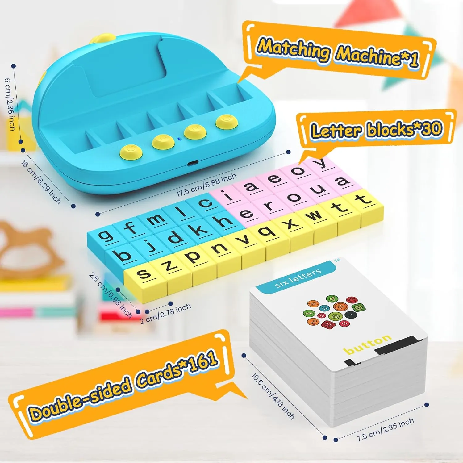 Phonics Flash Cards for Toddlers, Matching Letter Game Learning Toys for Kid, Autism Speech Therapy Materials 322 Sight Words,Boy Girl Birthday