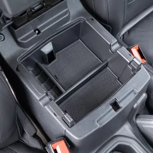 PIMCAR Center Console Organizer for Jeep Wrangler JL/JLU (2018-2025) & Gladiator JT (2020-2025) | Armrest Storage Tray | Interior Accessories (Not for JK/JKU) | Black Liner Trim