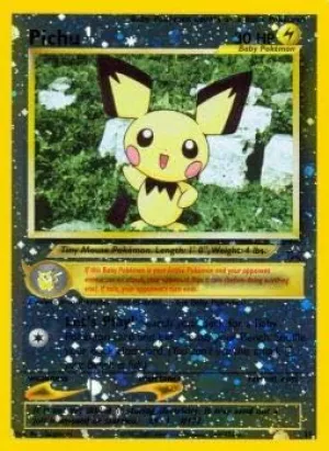 Pokemon - Pichu (35) - Wizards Black Star Promos - Holo