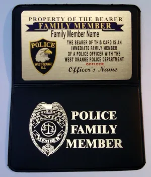 Police Gold Card - Law Enforcement Only. Similar to the PBA courtesy card only printed on brass with all officer and department information