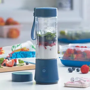 Portable Rechargeable Blender with 6-Prong Blade, 16oz BPA-Free Jar, 20  Blends per Charge – Perfect for Smoothies, Frozen Drinks, and More – On-the-Go Convenience with Extra Lid & Safety Lock