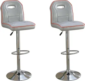 Poundex Bobkona Earson Barstools Grey