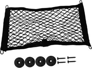 PRETYZOOM Car Seat Organizer Double Layer Mesh Storage Net Pocket for Purse Handbag High Elasticity Car Interior Holder Easy Installation for Clutter Driving Experience