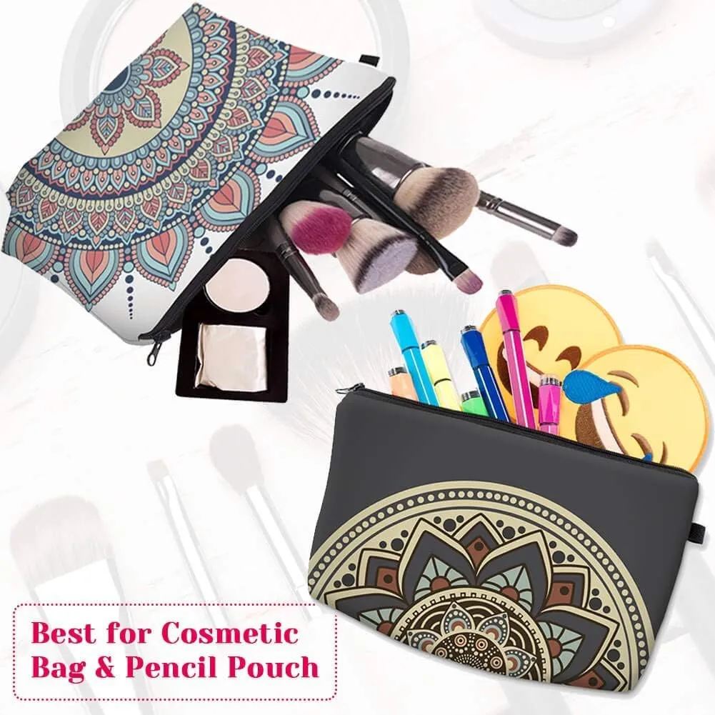 Primitive Cowboy Western Country Brown Star Rustic Make Up Bag Holder Portable Gift for Girls Women Large Capacity Cosmetic Train Case for Toiletry Digital Accessories Casual Travel Bag