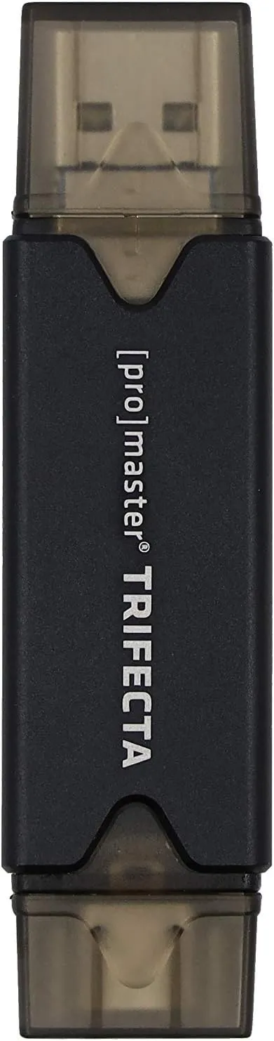 ProMaster Trifecta Card Reader SD & Micro SD, (Model 7962)