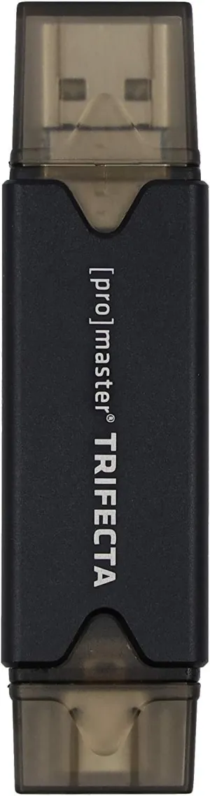 ProMaster Trifecta Card Reader SD & Micro SD, (Model 7962)