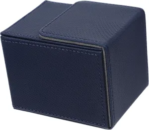 Pu Leather Card Deck Storage Box Portable Playing Card Organizer for Home Outdoor Use Compact Design Smooth Lining and Collectibles
