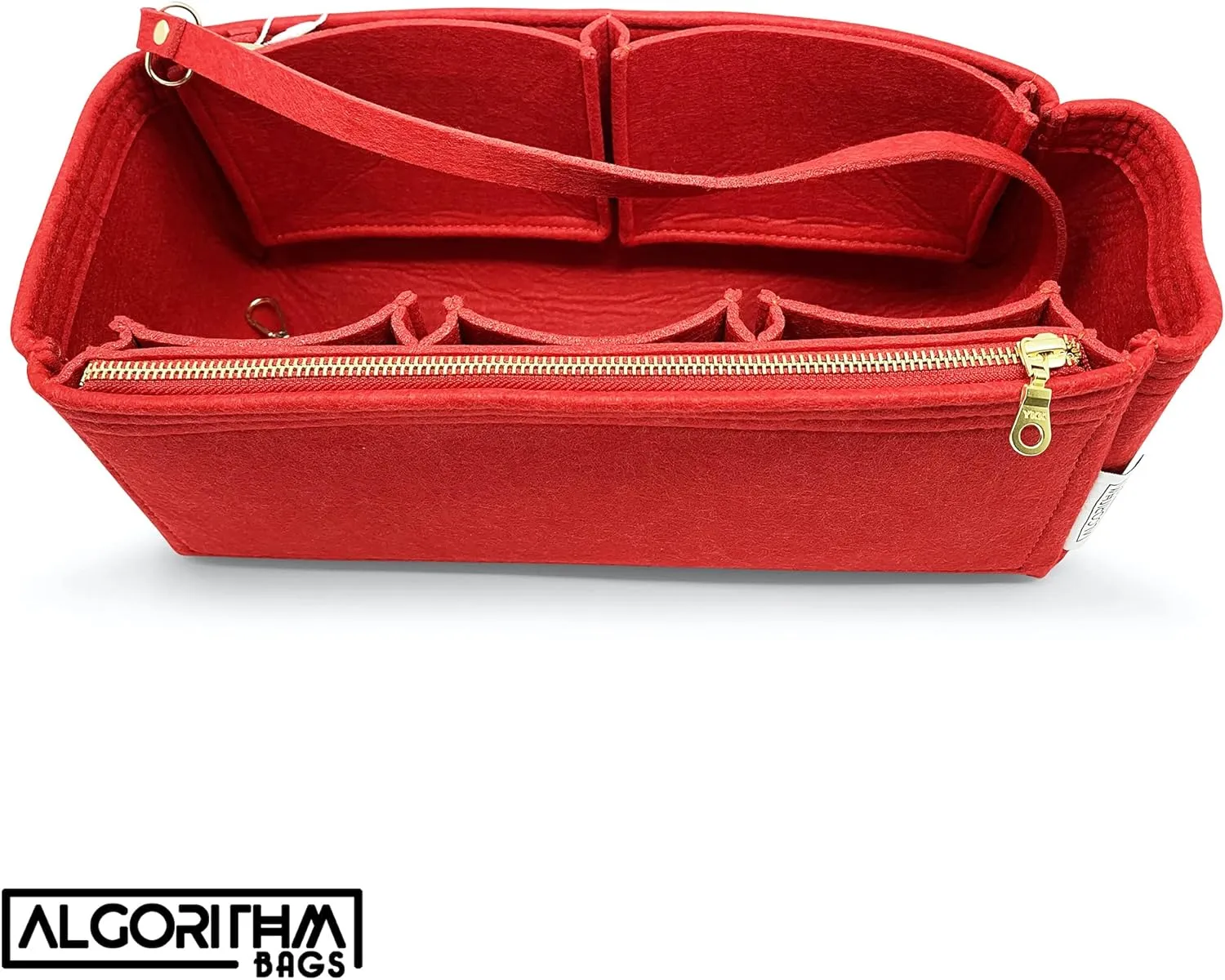 Purse Organizer Insert with zippers | designed for Louis Vuitton LV Graceful MM Shaper Liner Divider Protector | 3mm Felt